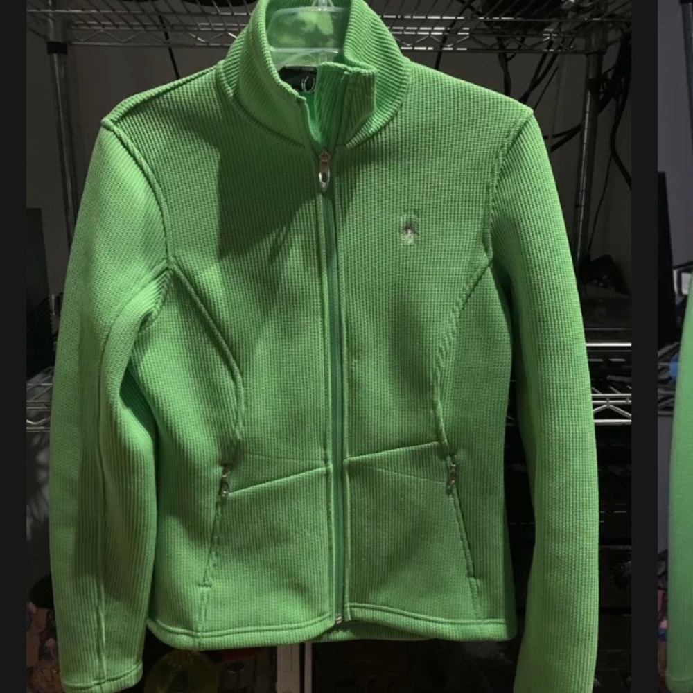 Spyder Women’s Endure Core Sweater Jacket  Full Zip Green Style size S